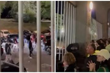 ΒΙΝΤΕΟ Kerkida έξω από "Παρτιζάνα" με ΑΕΚτζήδες και Σέρβους