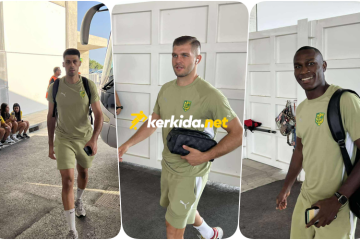 Άφιξη της αποστολής της ΑΕΚ (Φώτος kerkida)