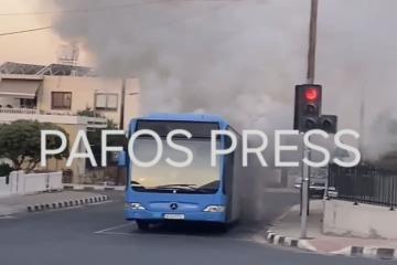 Φωτιά σε λεωφορείο