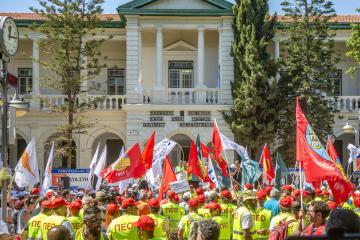 Κάτω τα χέρια από την ΑΤΑ βροντοφώναξαν οι εργαζόμενοι στη Λεμεσό
