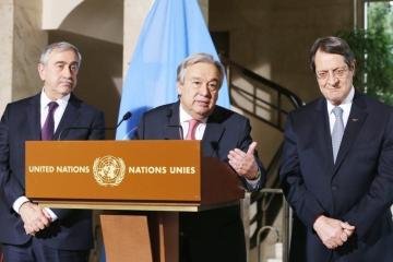 Συνέχιση της διαδικασίας για το Κυπριακό επιθυμεί ο ΓΓ του ΟΗΕ
