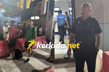 (Φώτος kerkida) Η αποχώρηση της Ομόνοιας από την "Dalga Arena"