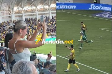 ΩΡΑΙΟ με Ανδρόνικο/Μόλις η οικογένεια του έφτασε στο γήπεδο, αυτός σκόραρε! (Βίντεο)