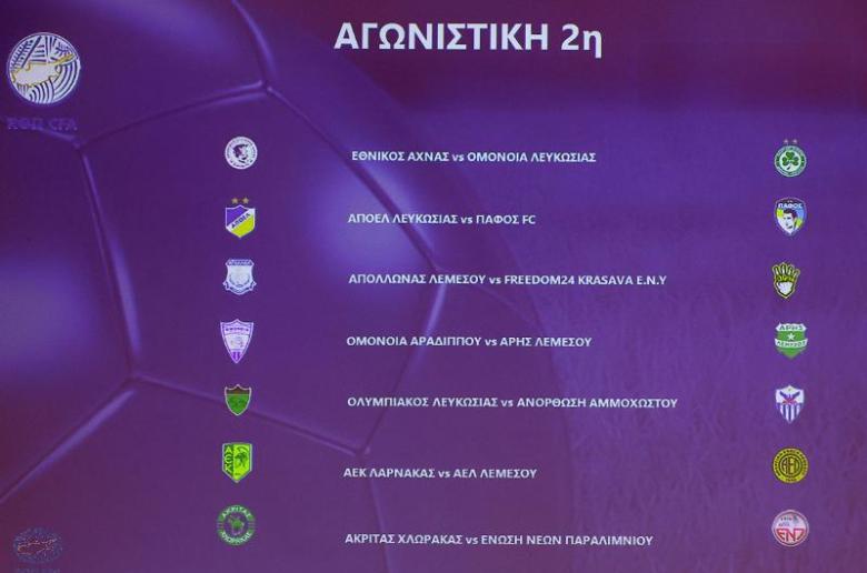 Το πρόγραμμα της 2ης αγωνιστικής
