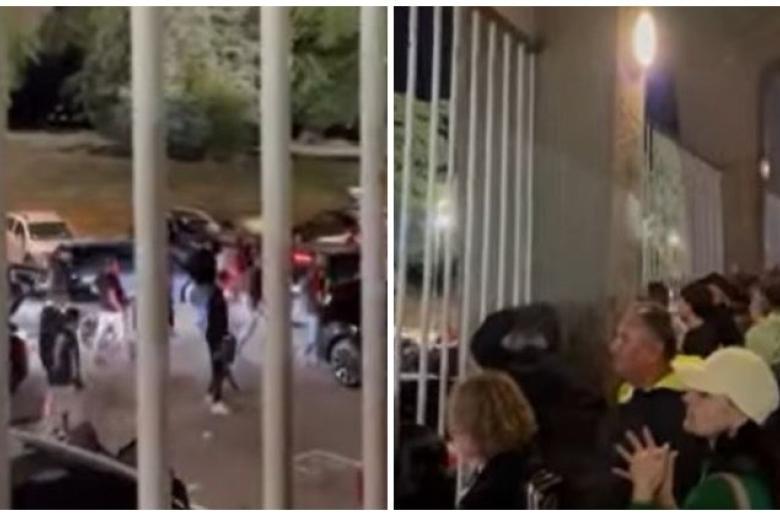 ΒΙΝΤΕΟ Kerkida έξω από "Παρτιζάνα" με ΑΕΚτζήδες και Σέρβους