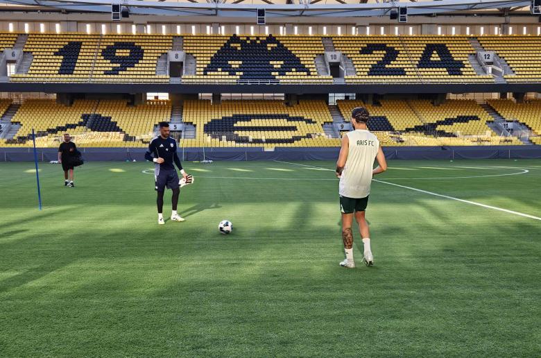 (Βίντεο-Φώτος Kerkida) Η προπόνηση του Άρη στην "OPAP Arena" 