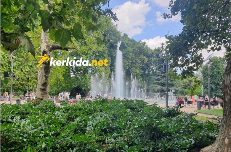 (Βίντεο Kerkida) Tο συντριβάνι που κινείται σε ρυθμούς κλασικής μουσικής και όπερας 