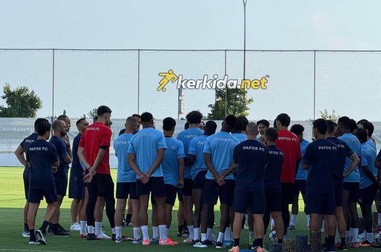 Η τελευταία προπόνηση της Πάφου ενόψει Ερυθρού Αστέρα (βίντεο/φώτος kerkida)